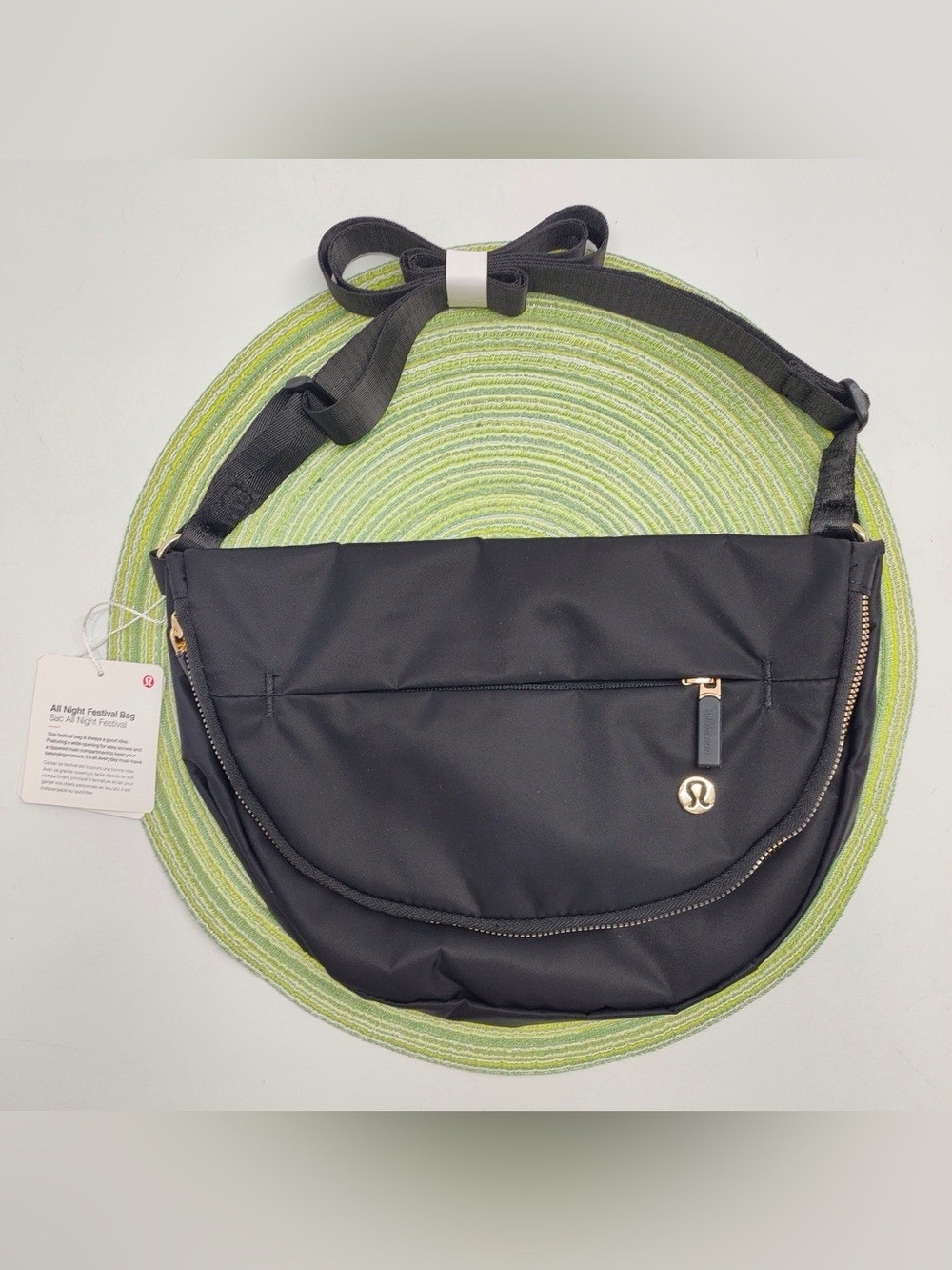 Lululemon Festival Bag 5L • Black/Gold